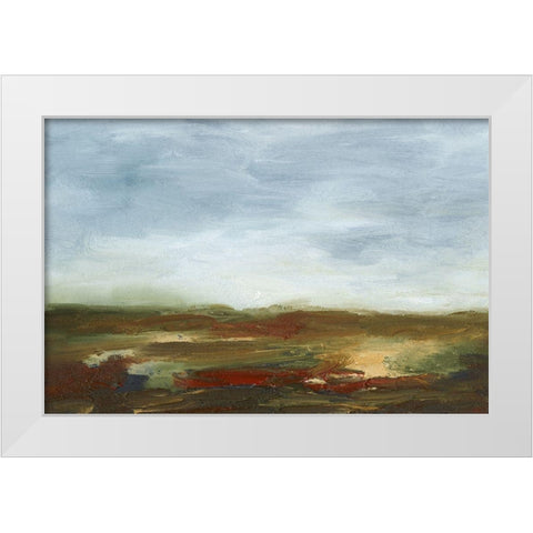 Farmland III White Modern Wood Framed Art Print by Gordon, Sharon