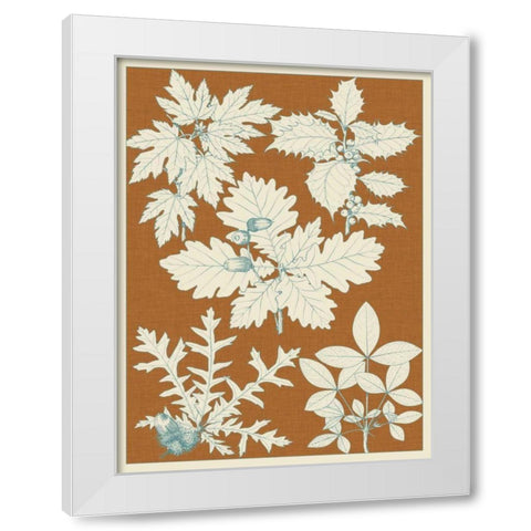 Leaves from Nature IV White Modern Wood Framed Art Print by Vision Studio
