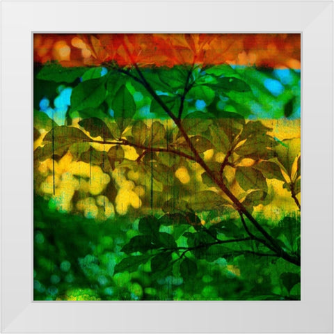 Abstract Leaf Study I White Modern Wood Framed Art Print by Jasper, Sisa