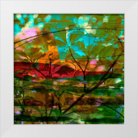 Abstract Leaf Study III White Modern Wood Framed Art Print by Jasper, Sisa