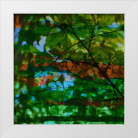 Abstract Leaf Study IV White Modern Wood Framed Art Print by Jasper, Sisa