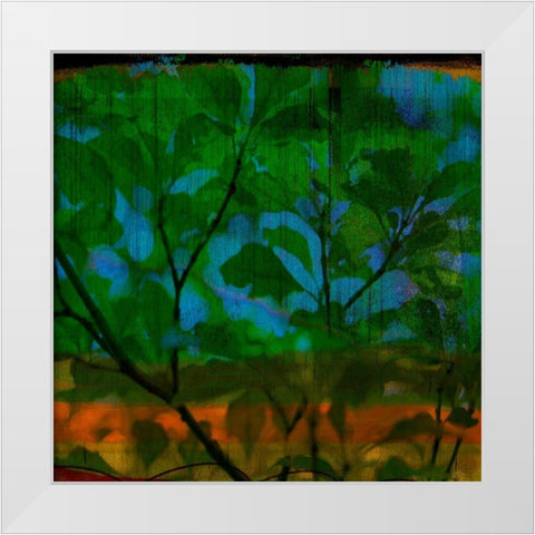 Abstract Leaf Study V White Modern Wood Framed Art Print by Jasper, Sisa