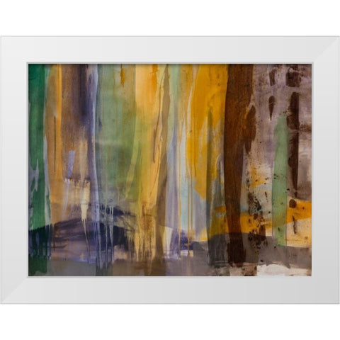 Intuition V White Modern Wood Framed Art Print by Jasper, Sisa