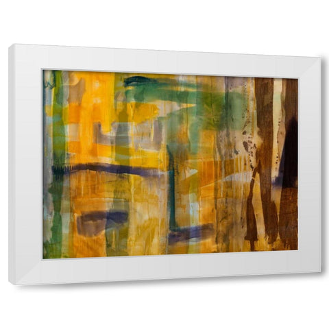 Intuition VI White Modern Wood Framed Art Print by Jasper, Sisa