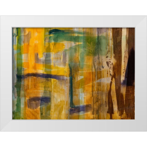 Intuition VI White Modern Wood Framed Art Print by Jasper, Sisa