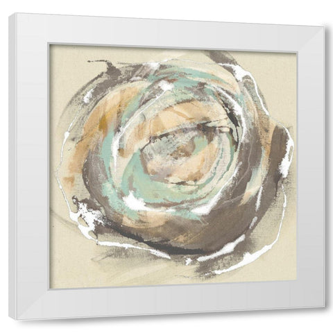 Flora I White Modern Wood Framed Art Print by Jasper, Sisa