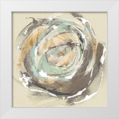 Flora I White Modern Wood Framed Art Print by Jasper, Sisa