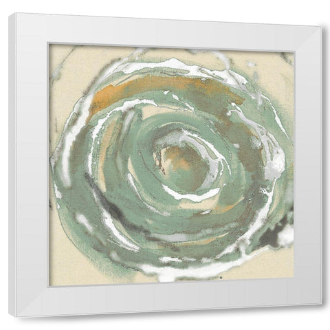 Flora II White Modern Wood Framed Art Print by Jasper, Sisa