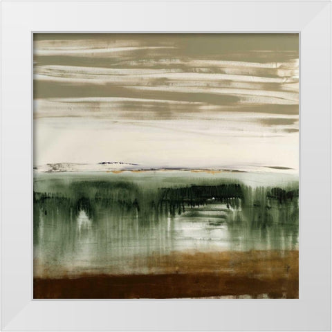 Juncture II White Modern Wood Framed Art Print by Jasper, Sisa