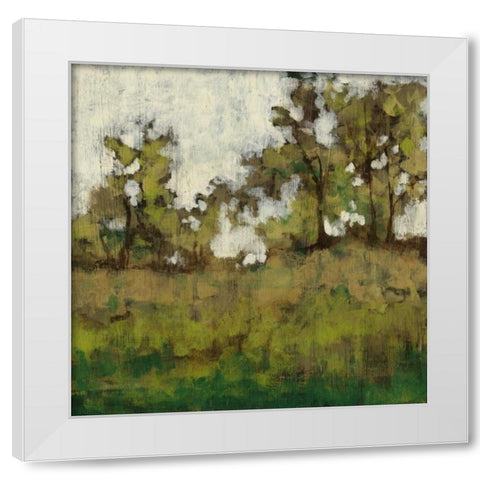 Meadow Lands I White Modern Wood Framed Art Print by Goldberger, Jennifer