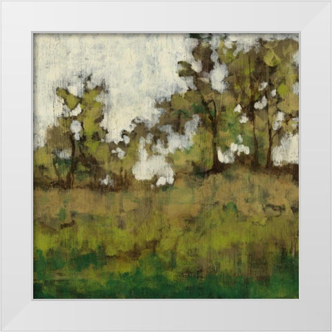 Meadow Lands I White Modern Wood Framed Art Print by Goldberger, Jennifer