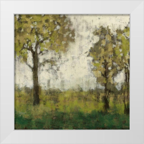 Meadow Lands II White Modern Wood Framed Art Print by Goldberger, Jennifer