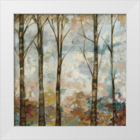 Aural Arbor I White Modern Wood Framed Art Print by Goldberger, Jennifer