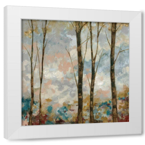 Aural Arbor II White Modern Wood Framed Art Print by Goldberger, Jennifer