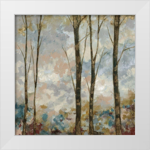 Aural Arbor II White Modern Wood Framed Art Print by Goldberger, Jennifer