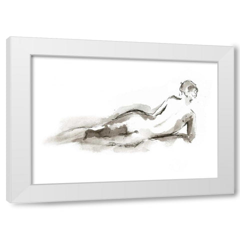 Ink Figure Study I White Modern Wood Framed Art Print by Harper, Ethan