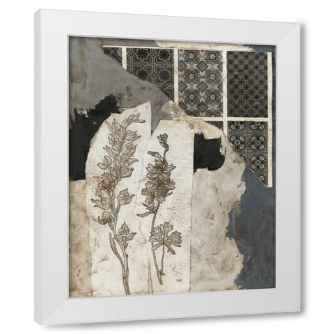 Non-Embellished Fragmented Collage II White Modern Wood Framed Art Print by Meagher, Megan