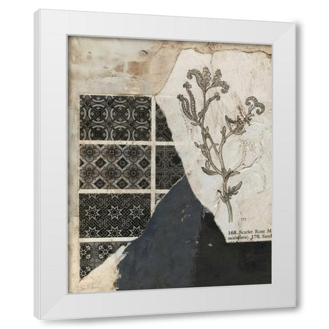 Non-Embellished Fragmented Collage II White Modern Wood Framed Art Print by Meagher, Megan