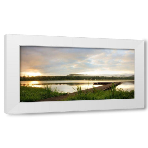 Studio View White Modern Wood Framed Art Print by Head, Danny