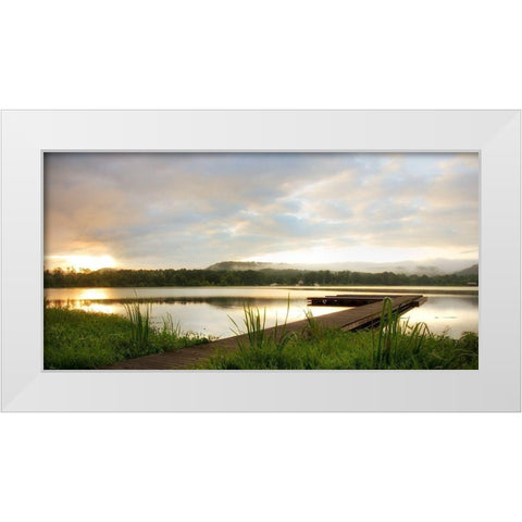 Studio View White Modern Wood Framed Art Print by Head, Danny