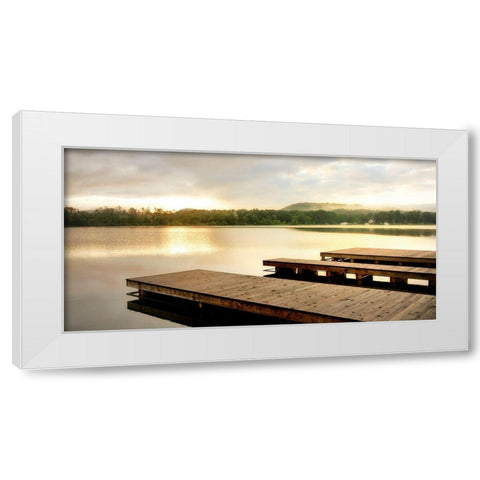 Pointing Toward the Sun White Modern Wood Framed Art Print by Head, Danny