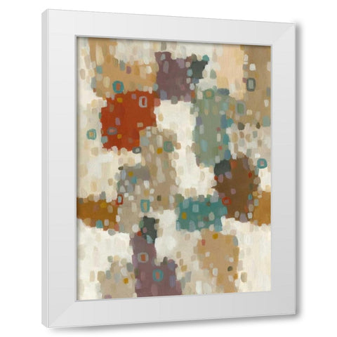 Boerum II White Modern Wood Framed Art Print by Zarris, Chariklia