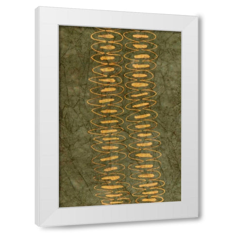 Primitive Patterns II White Modern Wood Framed Art Print by Stramel, Renee W.