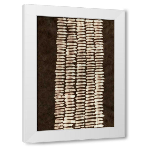 Primitive Patterns VII White Modern Wood Framed Art Print by Stramel, Renee W.