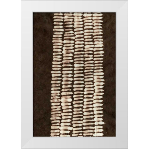 Primitive Patterns VII White Modern Wood Framed Art Print by Stramel, Renee W.