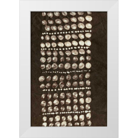 Primitive Patterns VIII White Modern Wood Framed Art Print by Stramel, Renee W.