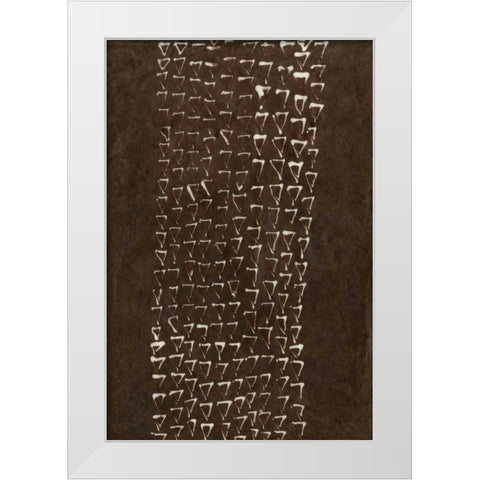 Primitive Patterns IX White Modern Wood Framed Art Print by Stramel, Renee W.