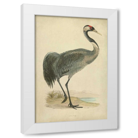Morris Crane I White Modern Wood Framed Art Print by Morris