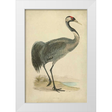 Morris Crane I White Modern Wood Framed Art Print by Morris