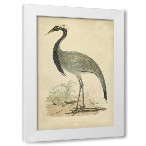 Morris Crane II White Modern Wood Framed Art Print by Morris