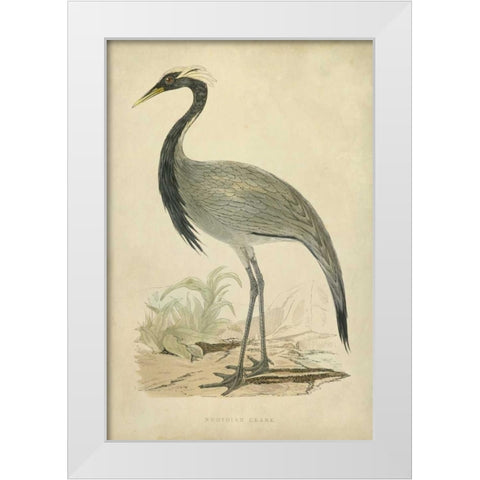 Morris Crane II White Modern Wood Framed Art Print by Morris