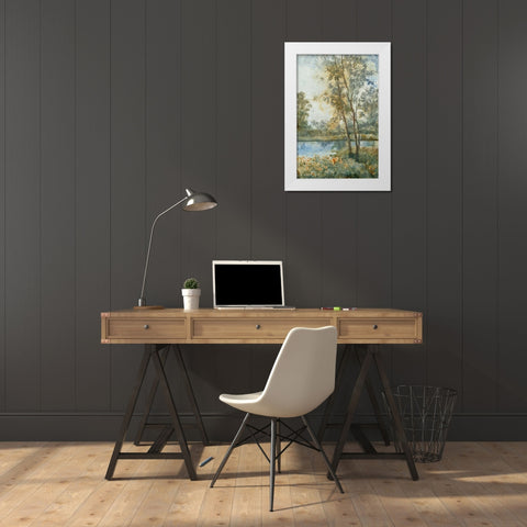 Ethereal Waters II White Modern Wood Framed Art Print by OToole, Tim