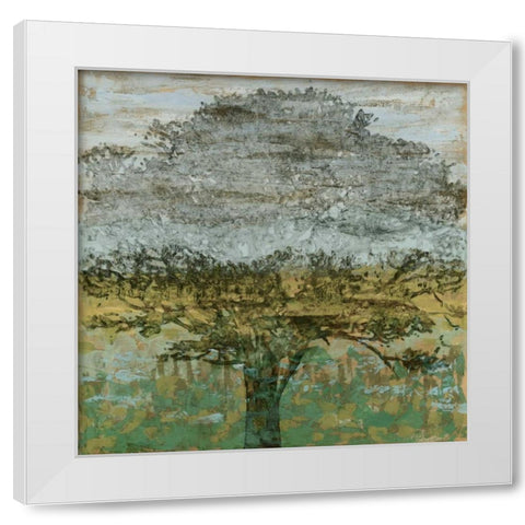Arbor Shadow II White Modern Wood Framed Art Print by Meagher, Megan