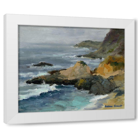 Bodega Head White Modern Wood Framed Art Print by Chenault, Barbara
