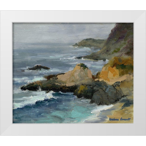 Bodega Head White Modern Wood Framed Art Print by Chenault, Barbara