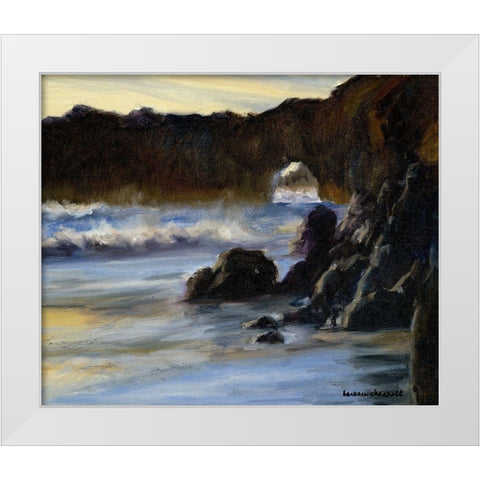 Sunset on Santa Cruz White Modern Wood Framed Art Print by Chenault, Barbara