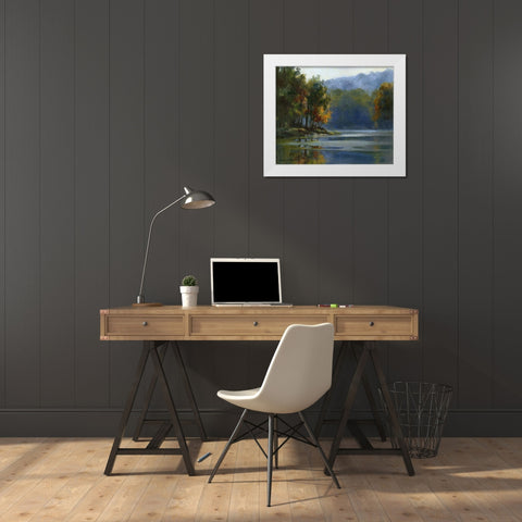 Morning Haze White Modern Wood Framed Art Print by Chenault, Barbara