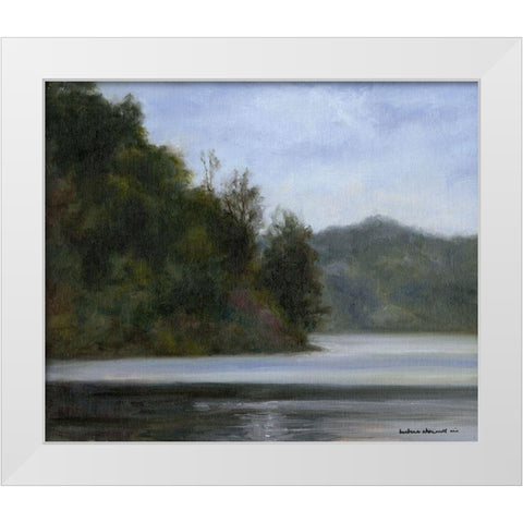 Quiet Solitude White Modern Wood Framed Art Print by Chenault, Barbara