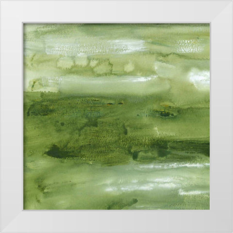 Malachite I White Modern Wood Framed Art Print by Choate, Lisa