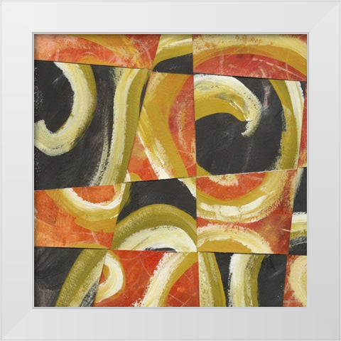 Fire and Slate II White Modern Wood Framed Art Print by Choate, Lisa