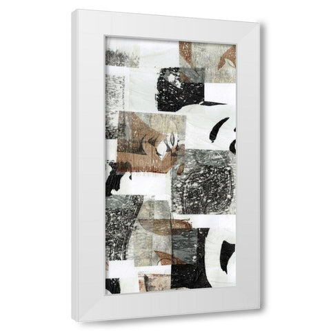 Reconstructed I White Modern Wood Framed Art Print by Goldberger, Jennifer