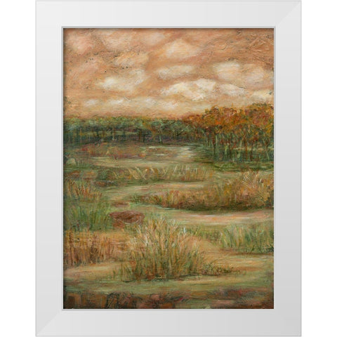 Autumn Sky I White Modern Wood Framed Art Print by Crawford, Beverly