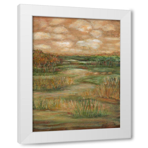 Autumn Sky II White Modern Wood Framed Art Print by Crawford, Beverly