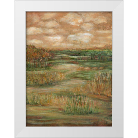 Autumn Sky II White Modern Wood Framed Art Print by Crawford, Beverly