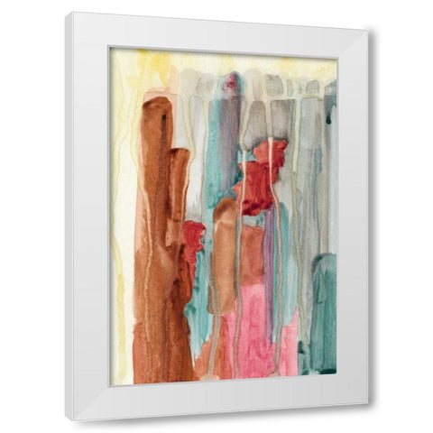 Evening Lights I White Modern Wood Framed Art Print by McMullen, Charles