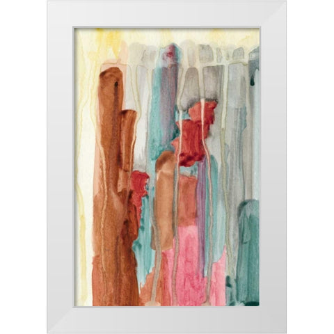 Evening Lights I White Modern Wood Framed Art Print by McMullen, Charles